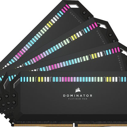 Corsair Dominator Platinum RGB DDR5 64GB RAM με 4x16GB Modules και Ταχύτητα 6600 για Desktop