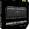 Corsair Dominator Platinum RGB DDR5 64GB RAM με 4x16GB Modules και Ταχύτητα 6600 για Desktop