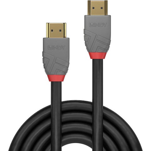 Lindy HDMI 2.0 Cable HDMI male - HDMI male 7.5m Γκρι