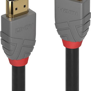 Lindy Anthra Line HDMI 2.0 Cable HDMI male - HDMI male 10m Μαύρο