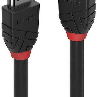 Lindy HDMI 2.0 Cable HDMI male - HDMI male 5m Μαύρο