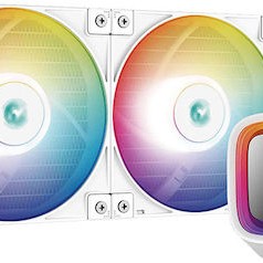 Deepcool LS520 SE Υδρόψυξη Επεξεργαστή Διπλού Ανεμιστήρα 120mm για Socket AM4/AM5/1700/1200/115x με ARGB Φωτισμό Λευκή