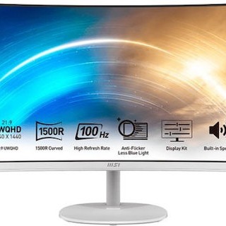 MSI PRO MP341CQWDE Ultrawide VA Curved Gaming Monitor 34