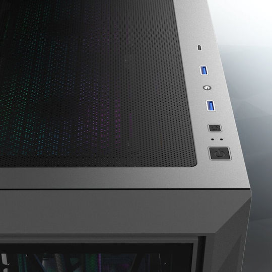 Raijintek Ponos Ultra TG4 Midi Tower Κουτί Υπολογιστή με ARGB Φωτισμό Coating Black