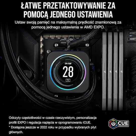 Corsair Vengeance DDR5 48GB RAM με 2x24GB Modules και Ταχύτητα 5200 για Desktop