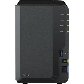 Synology DiskStation DS223 NAS Tower με 2 θέσεις για HDD/SSD