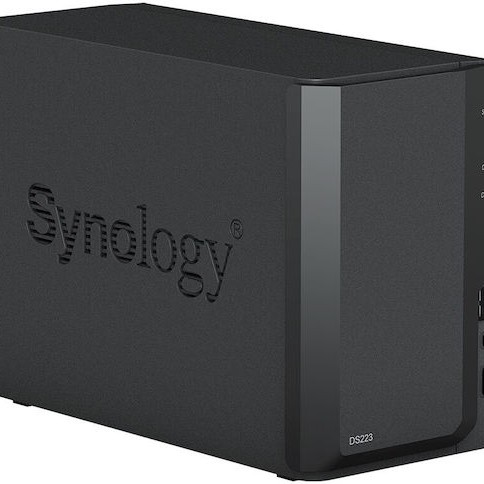 Synology DiskStation DS223 NAS Tower με 2 θέσεις για HDD/SSD