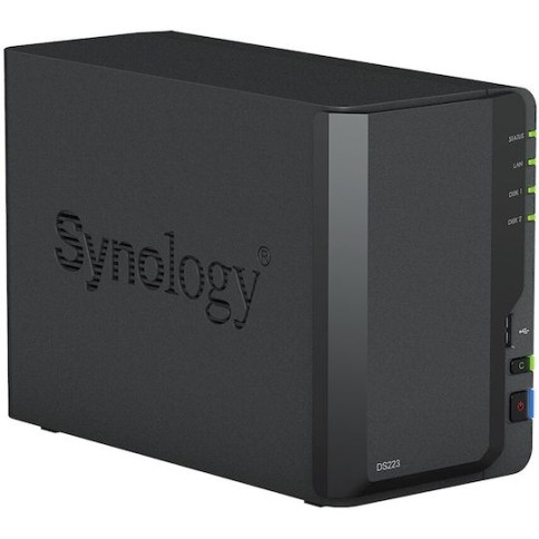Synology DiskStation DS223 NAS Tower με 2 θέσεις για HDD/SSD
