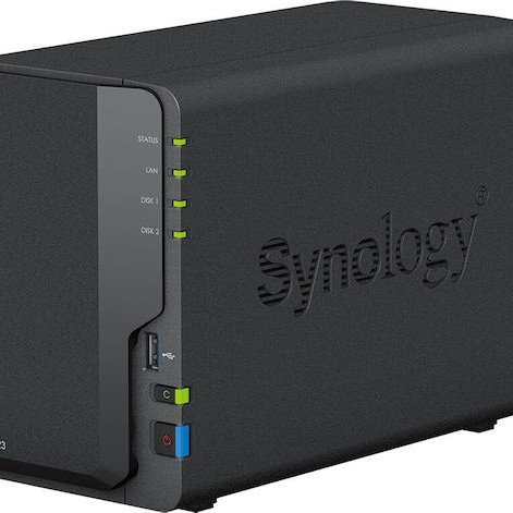 Synology DiskStation DS223 NAS Tower με 2 θέσεις για HDD/SSD