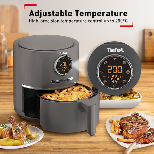 Tefal Ultra Fry Digital EY111 Air Fryer 4.2lt Γκρι
