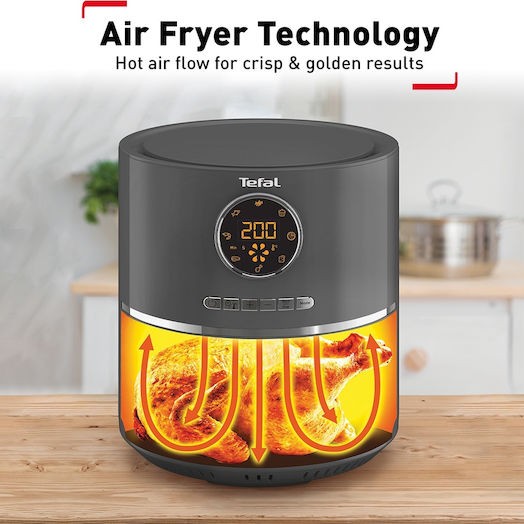 Tefal Ultra Fry Digital EY111 Air Fryer 4.2lt Γκρι
