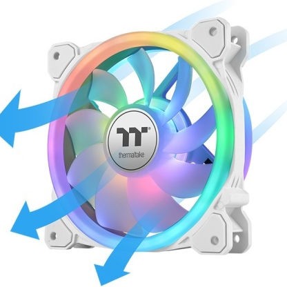 Thermaltake SWAFAN 14 RGB Case Fan 140mm με Σύνδεση 9-Pin 3τμχ Premium Edition White