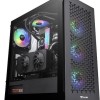 Thermaltake V350 TG ARGB Air Gaming Midi Tower Κουτί Υπολογιστή με Πλαϊνό Παράθυρο Μαύρο