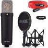 Rode NT1 5th Generation Πυκνωτικό Μικρόφωνο με Καλώδιο XLR / USB Shock Mounted για Φωνητικά