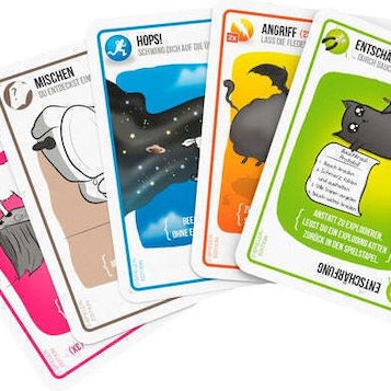 Επιτραπέζιο Παιχνίδι Exploding Kittens για 2 Παίκτες 7+ Ετών Asmodee