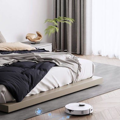 Ecovacs Deebot T10 Σκούπα Ρομπότ για Σκούπισμα & Σφουγγάρισμα με Χαρτογράφηση και Wi-Fi Λευκή