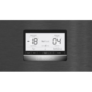 Bosch Ψυγειοκαταψύκτης 526lt Total NoFrost Υ186xΠ75xΒ80εκ. Μαύρος KGN76AXDR