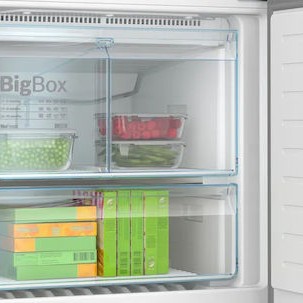 Bosch Ψυγειοκαταψύκτης 526lt Total NoFrost Υ186xΠ75xΒ80εκ. Μαύρος KGN76AXDR