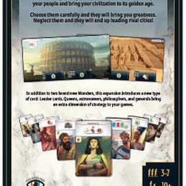 Επέκταση Παιχνιδιού 7 Wonders (Second Edition): Leaders για 3-7 Παίκτες 10+ Ετών (GER) Repos Production