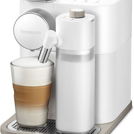 De'Longhi Gran Lattissima Καφετιέρα για Κάψουλες Nespresso Πίεσης 19bar με Αφρογαλιέρα Λευκή