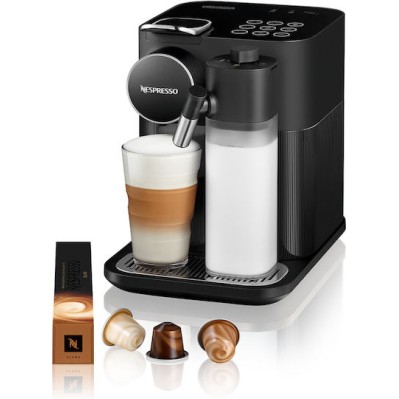 De'Longhi Gran Lattissima Καφετιέρα για Κάψουλες Nespresso Πίεσης 19bar με Αφρογαλιέρα Μαύρη