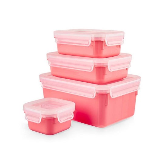 Emsa Σετ Δοχεία Φαγητού Πλαστικά Πολύχρωμα 4τμχ