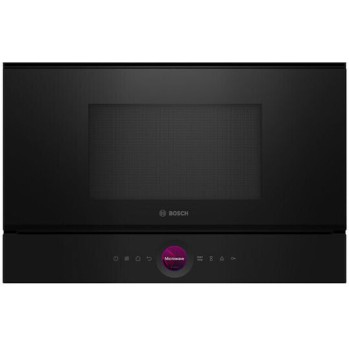 Bosch Εντοιχιζόμενος Φούρνος Μικροκυμάτων με Grill 21lt Μαύρος