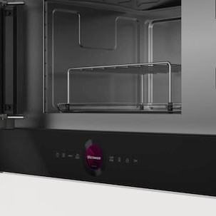 Bosch Εντοιχιζόμενος Φούρνος Μικροκυμάτων με Grill 21lt Μαύρος