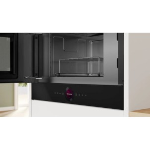 Bosch Εντοιχιζόμενος Φούρνος Μικροκυμάτων με Grill 21lt Μαύρος