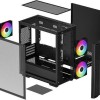 Deepcool CC360 ARGB Gaming Mini Tower Κουτί Υπολογιστή με Πλαϊνό Παράθυρο Μαύρο