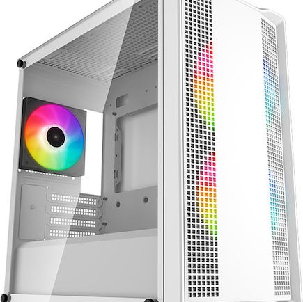 Deepcool CC360 ARGB Gaming Mini Tower Κουτί Υπολογιστή με Πλαϊνό Παράθυρο Λευκό