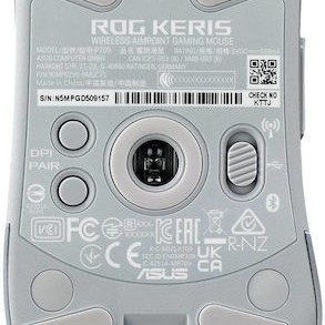 Asus ROG Keris Aimpoint Ασύρματο RGB Gaming Ποντίκι 36000 DPI Λευκό