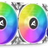 Sharkoon S80 RGB Υδρόψυξη Επεξεργαστή Διπλού Ανεμιστήρα 120mm για Socket AM4/AM5/1700/1200/115x Λευκή