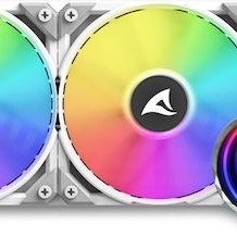 Sharkoon S80 RGB Υδρόψυξη Επεξεργαστή Διπλού Ανεμιστήρα 120mm για Socket AM4/AM5/1700/1200/115x Λευκή