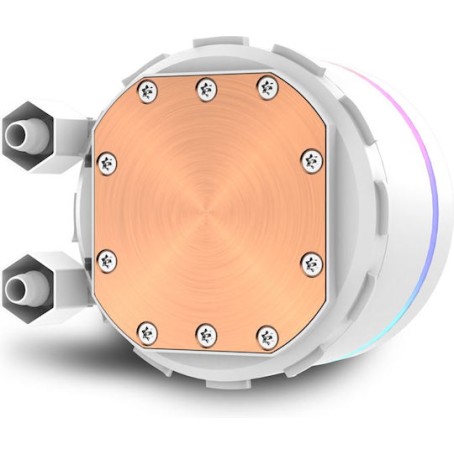 Sharkoon S80 RGB Υδρόψυξη Επεξεργαστή Διπλού Ανεμιστήρα 120mm για Socket AM4/AM5/1700/1200/115x Λευκή