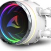 Sharkoon S80 RGB Υδρόψυξη Επεξεργαστή Διπλού Ανεμιστήρα 120mm για Socket AM4/AM5/1700/1200/115x Λευκή