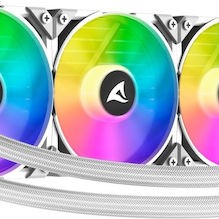 Sharkoon S90 RGB Υδρόψυξη Επεξεργαστή Τριπλού Ανεμιστήρα 120mm για Socket AM4/AM5/1700/1200/115x Λευκή