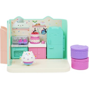 Spin Master Παιχνίδι Μινιατούρα Gabby's Dollhouse Bakey with 'Cakey' Kitchen Deluxe Room Set για 3+ Ετών