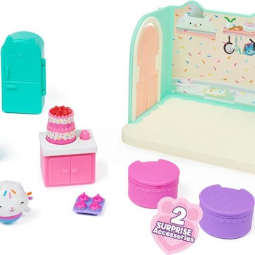 Spin Master Παιχνίδι Μινιατούρα Gabby's Dollhouse Bakey with 'Cakey' Kitchen Deluxe Room Set για 3+ Ετών