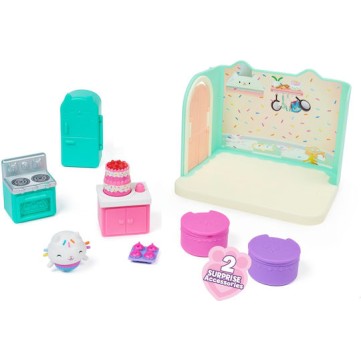 Spin Master Παιχνίδι Μινιατούρα Gabby's Dollhouse Bakey with 'Cakey' Kitchen Deluxe Room Set για 3+ Ετών