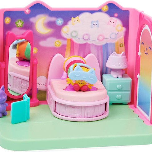 Spin Master Παιχνίδι Μινιατούρα Gabby's Dollhouse Pillow Cat Sweet Dreams Bedroom Deluxe Room για 3+ Ετών