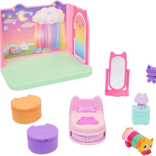 Spin Master Παιχνίδι Μινιατούρα Gabby's Dollhouse Pillow Cat Sweet Dreams Bedroom Deluxe Room για 3+ Ετών
