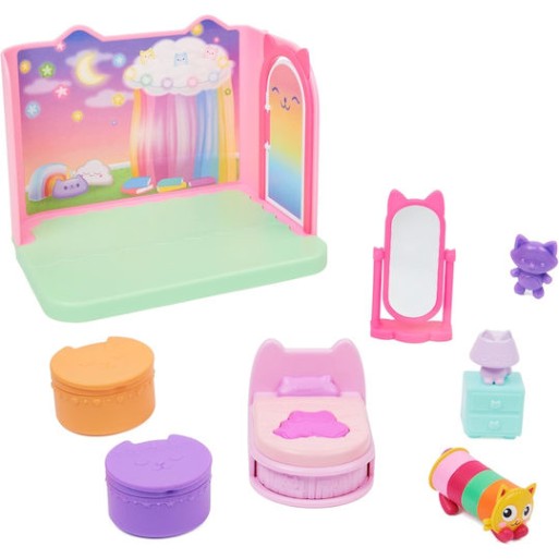 Spin Master Παιχνίδι Μινιατούρα Gabby's Dollhouse Pillow Cat Sweet Dreams Bedroom Deluxe Room για 3+ Ετών