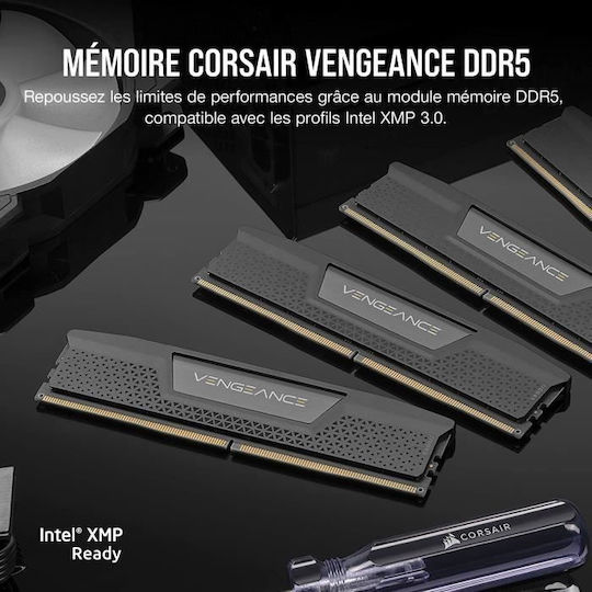 Corsair Vengeance RGB DDR5 32GB RAM με 2x16GB Modules και Ταχύτητα 6000 για Desktop