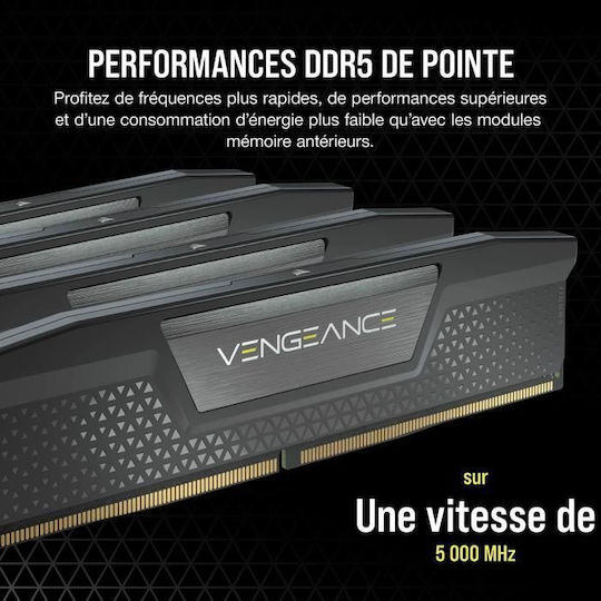 Corsair Vengeance RGB DDR5 32GB RAM με 2x16GB Modules και Ταχύτητα 6000 για Desktop