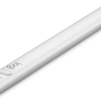 Logitech Crayon Ψηφιακή Γραφίδα Αφής με Palm Rejection για iPad models (2018 and later) σε Ασημί χρώμα 914-000074