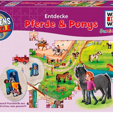 Kosmos Knowledge Puzzle What Is What Junior Discover Pony Farm 54 Pieces