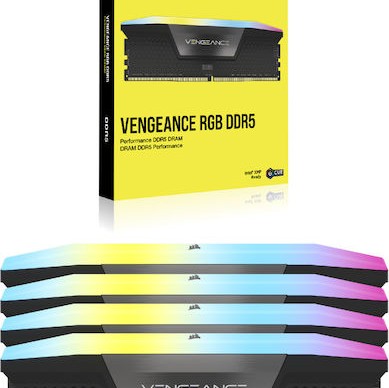Corsair Vengeance RGB DDR5 192GB RAM με 4x48GB Modules και Ταχύτητα 5200 για Desktop