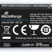 MediaRange SSD 512GB M.2 NVMe PCI Express 3.0