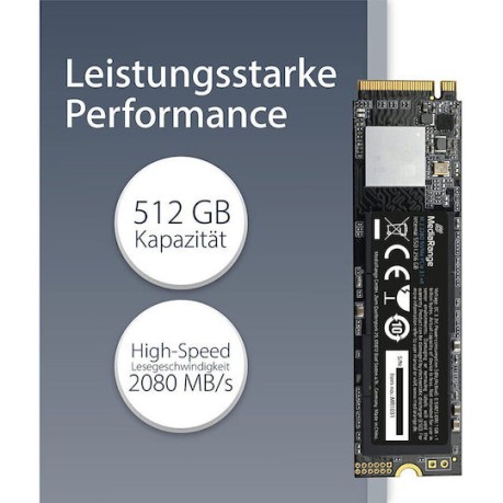 MediaRange SSD 512GB M.2 NVMe PCI Express 3.0
